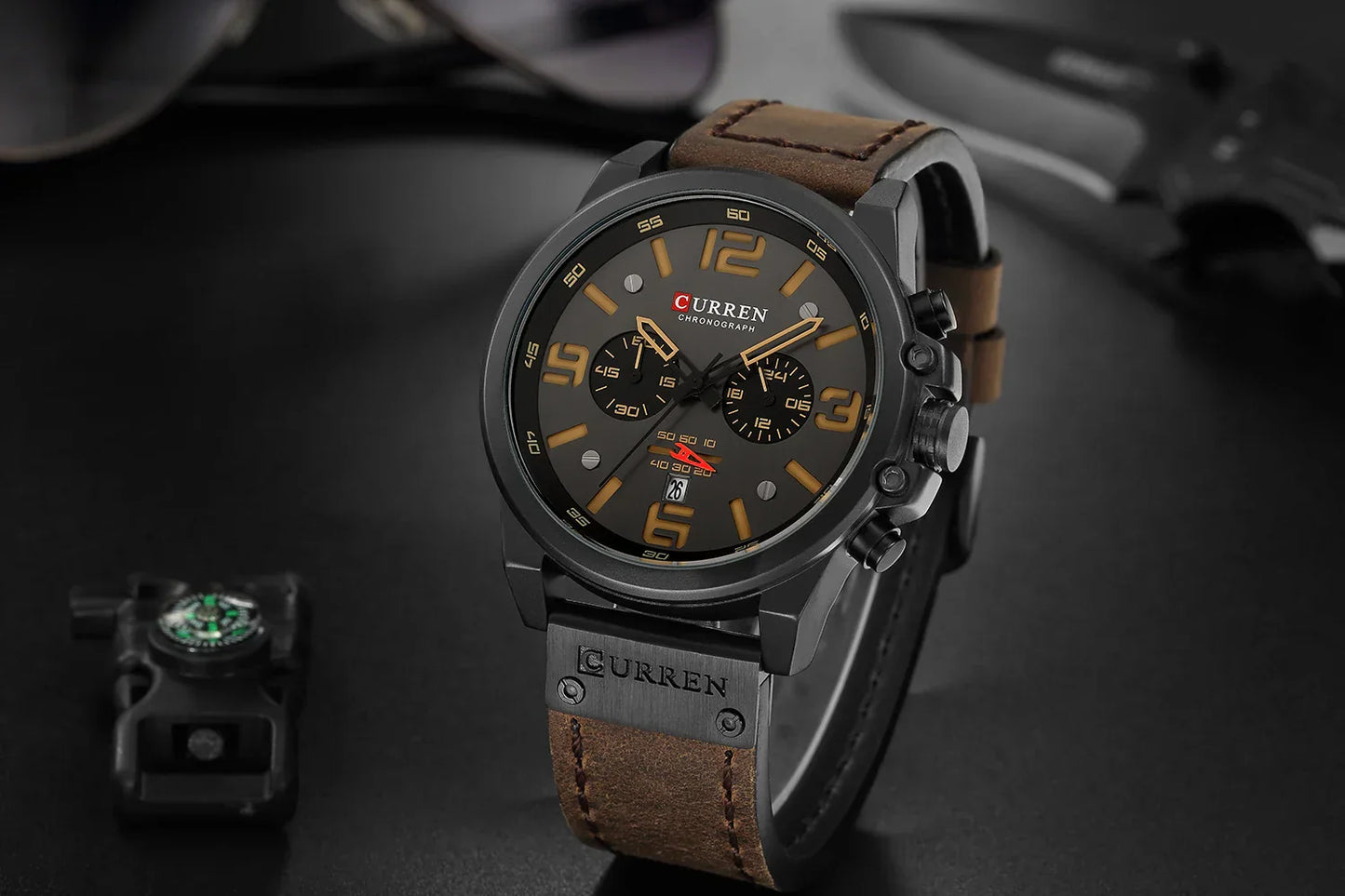 Curren 8314 Men Watch Leather