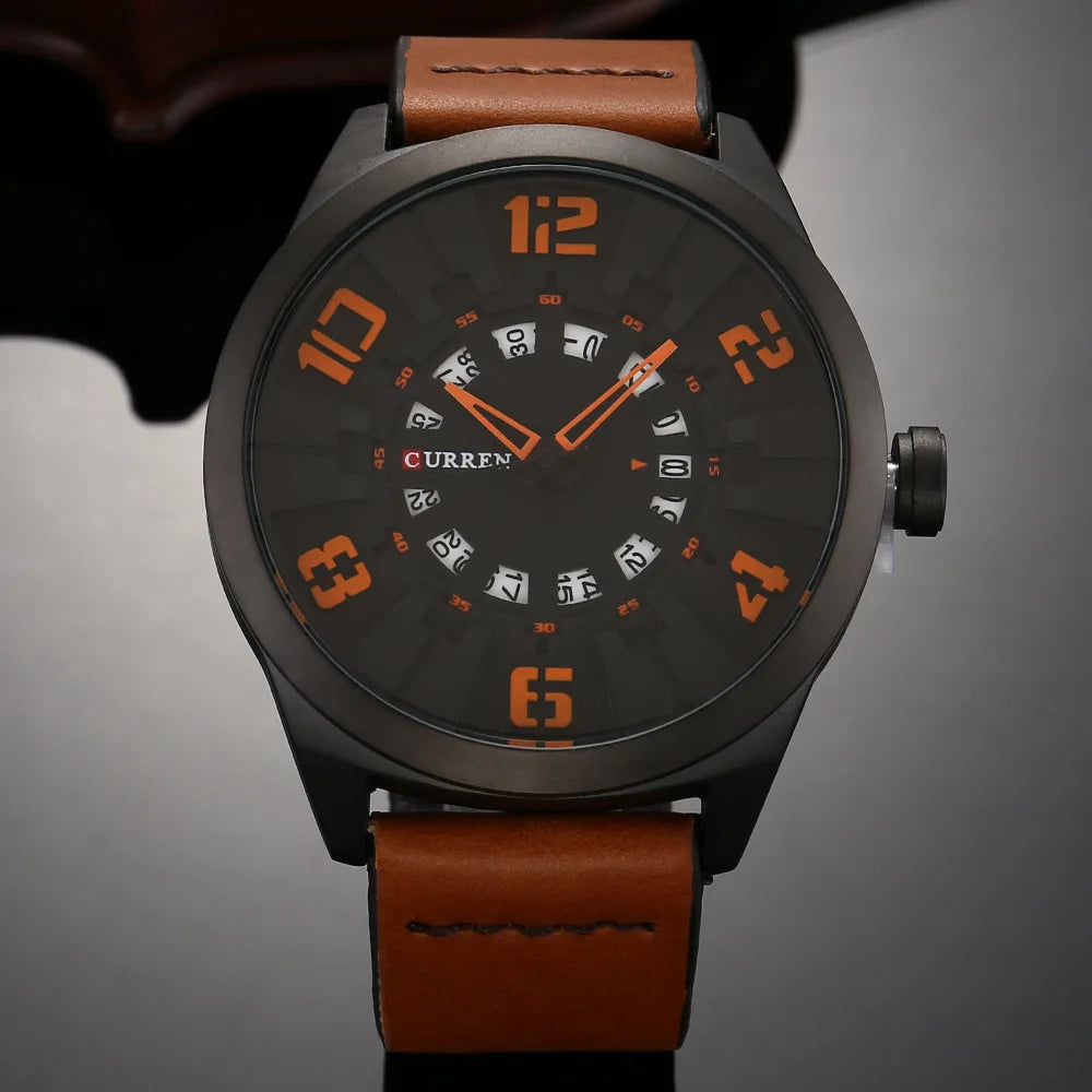 Casual Luxury Watches Leather-8258