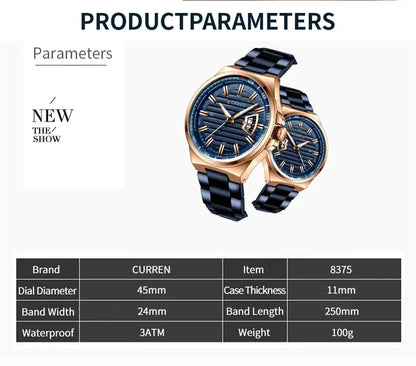 CURREN Men Watch  8375